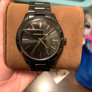 Michael kors all black watch